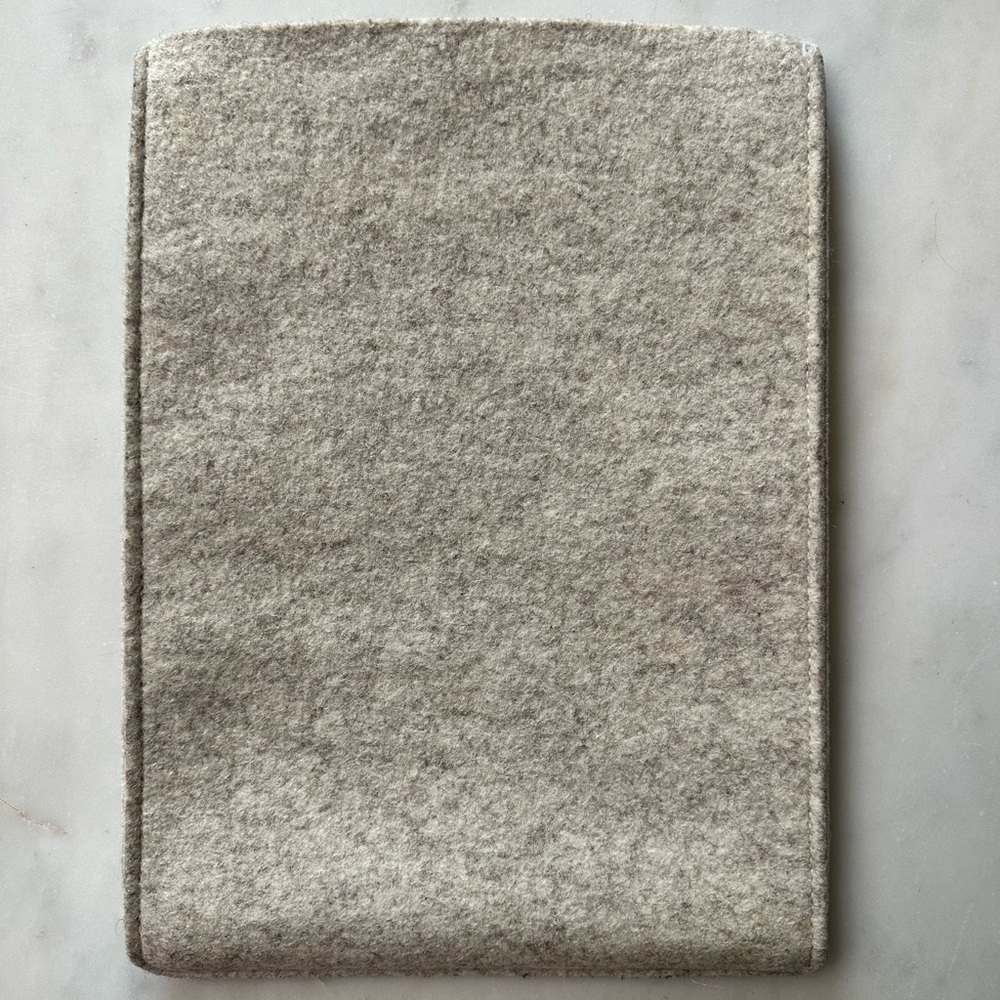 Gray Wool Felt Laptop Sleeve